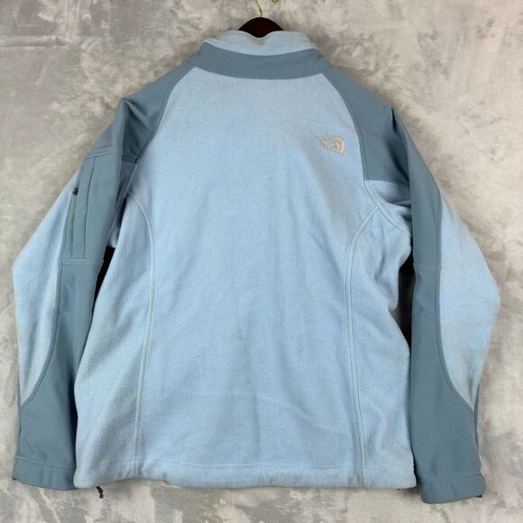 North Face Jacket Womens Large Blue Fleece Quarter Zip Pockets Outdoors Winter* - Picture 11 of 16